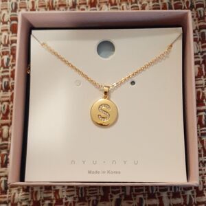 Nyu Nyu S Necklace‎ Women's Goldtone New In Box